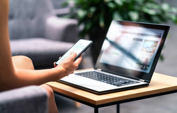 Business owner using their new website/app